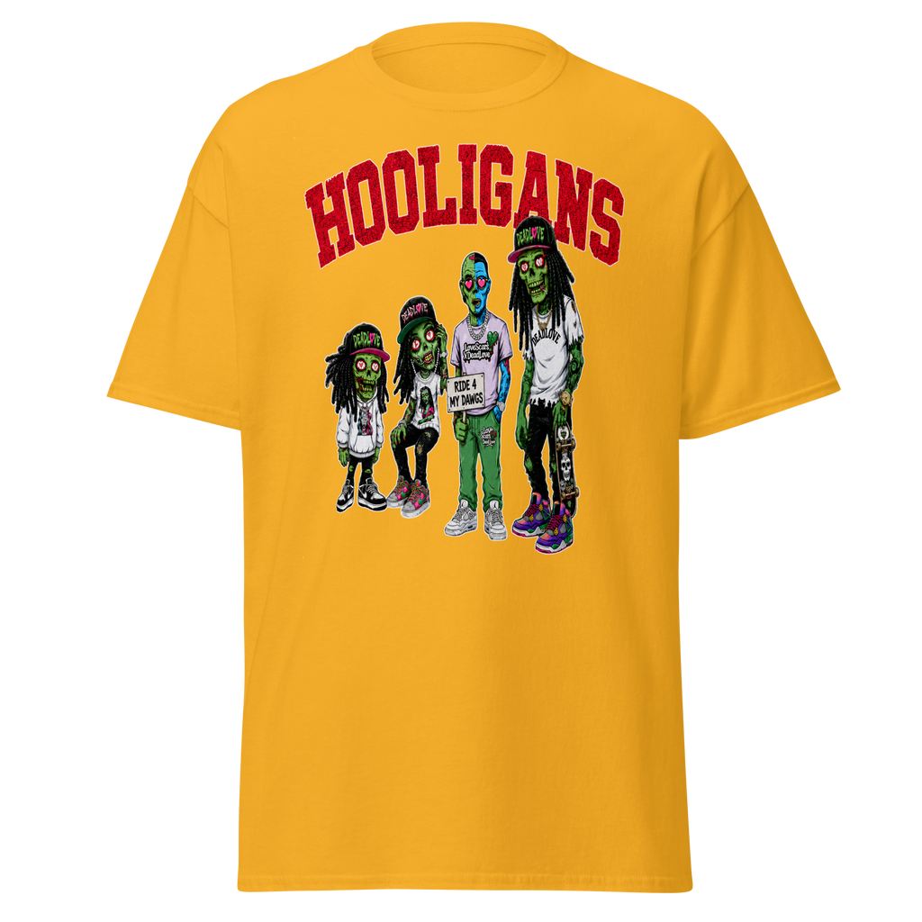 Hooligans graphic tee - Gold