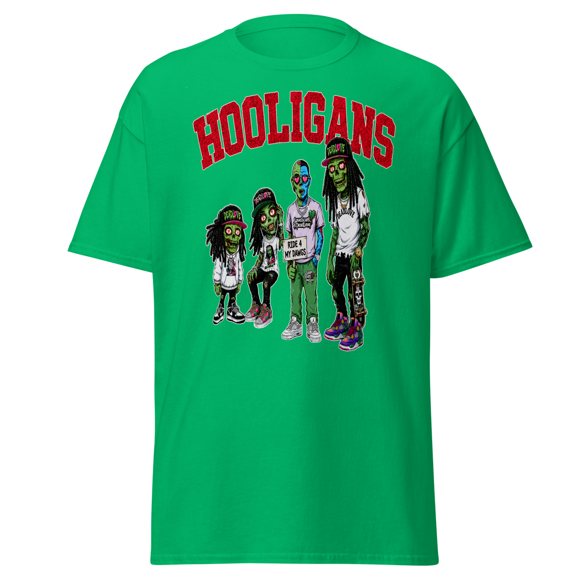 Hooligans graphic tee - Irish Green