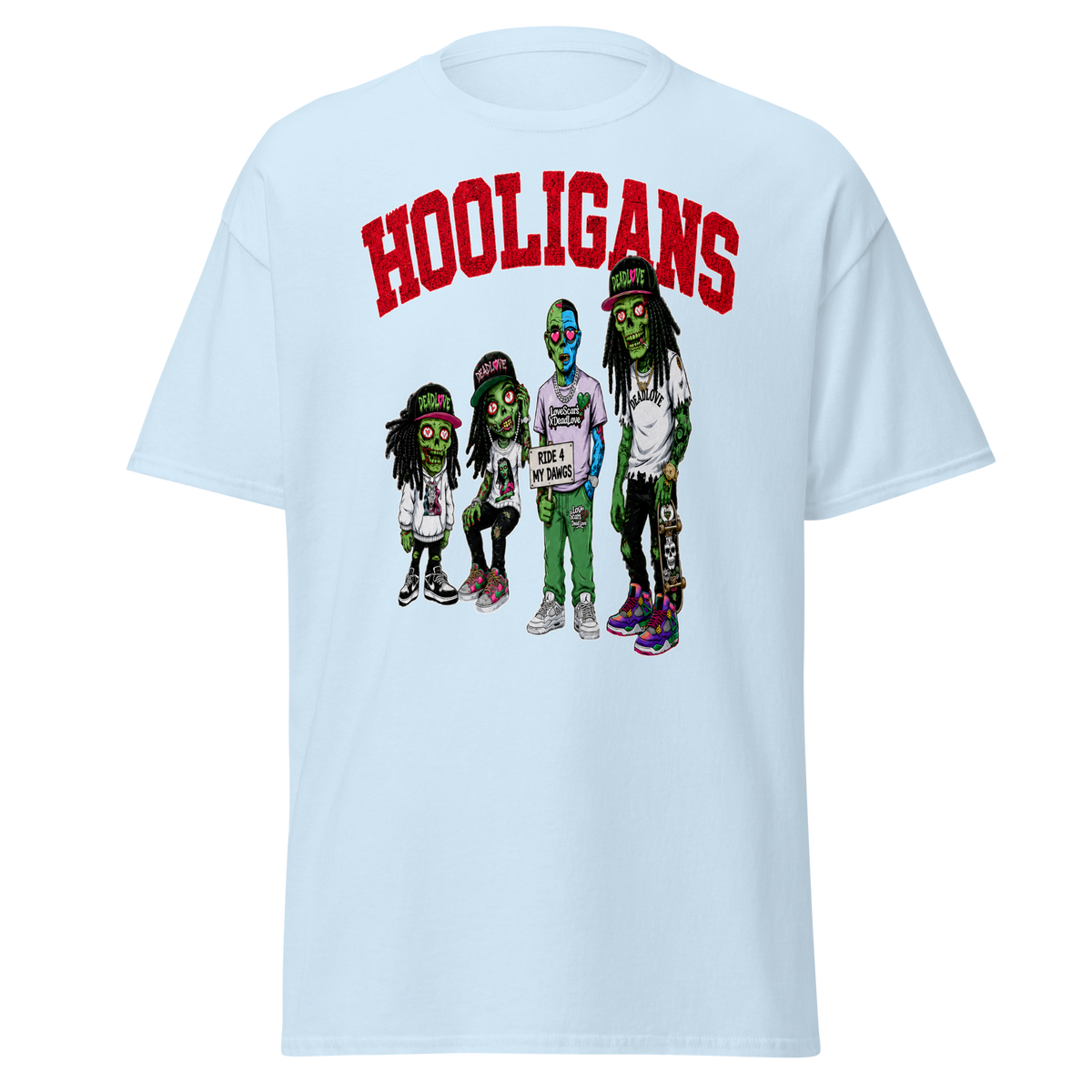 Hooligans graphic tee - Light Blue