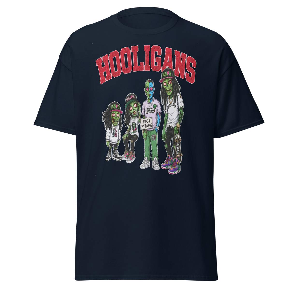 Hooligans graphic tee - Navy