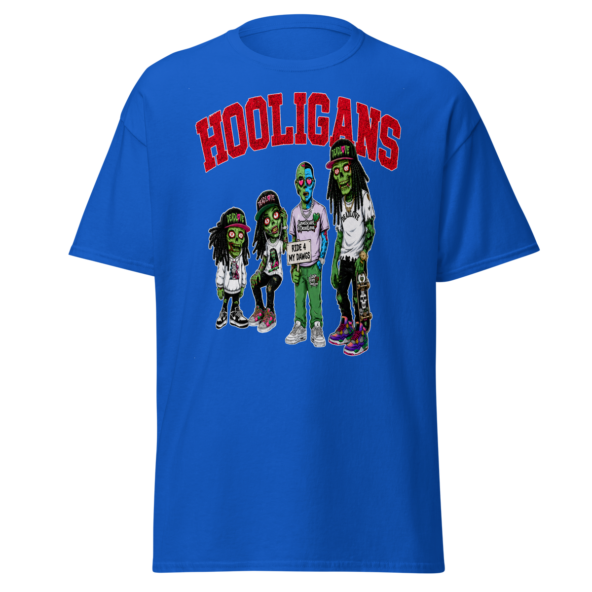 Hooligans graphic tee - Royal
