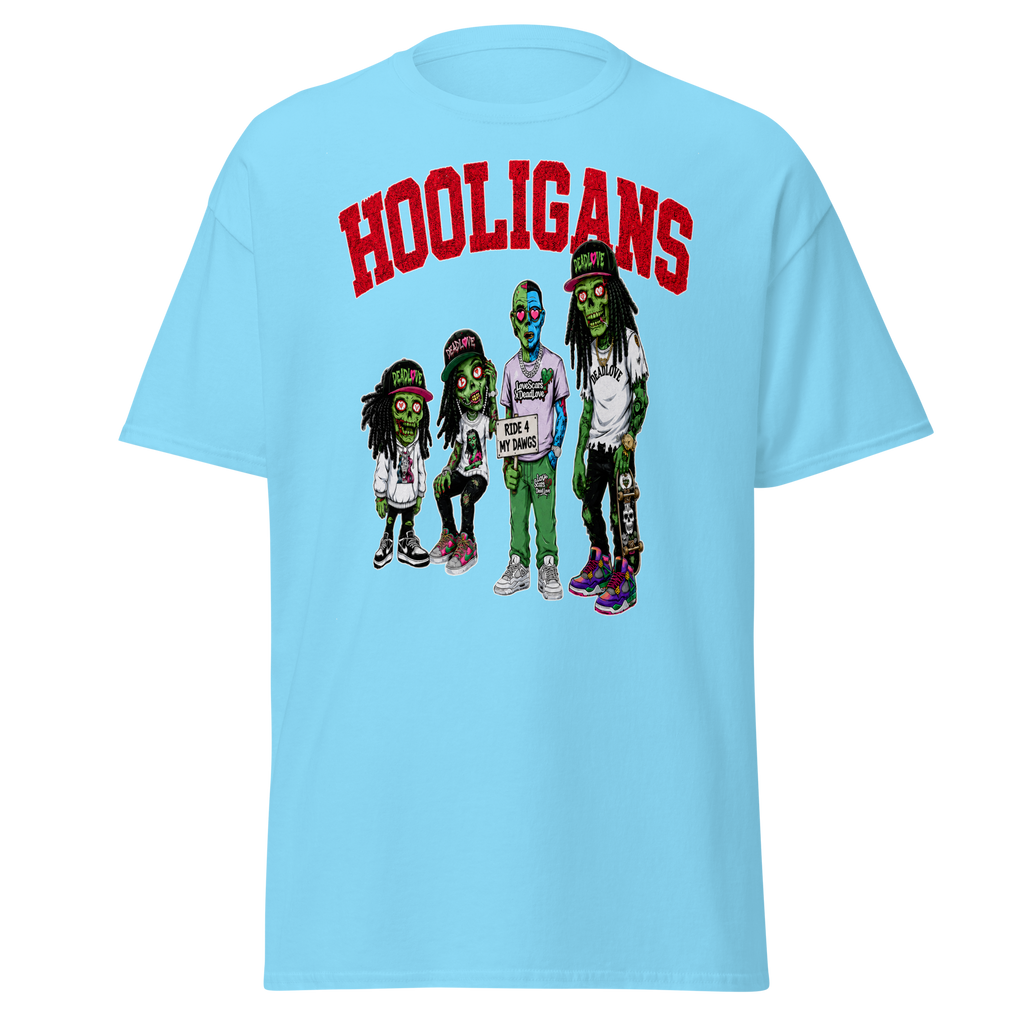 Hooligans graphic tee - Sky