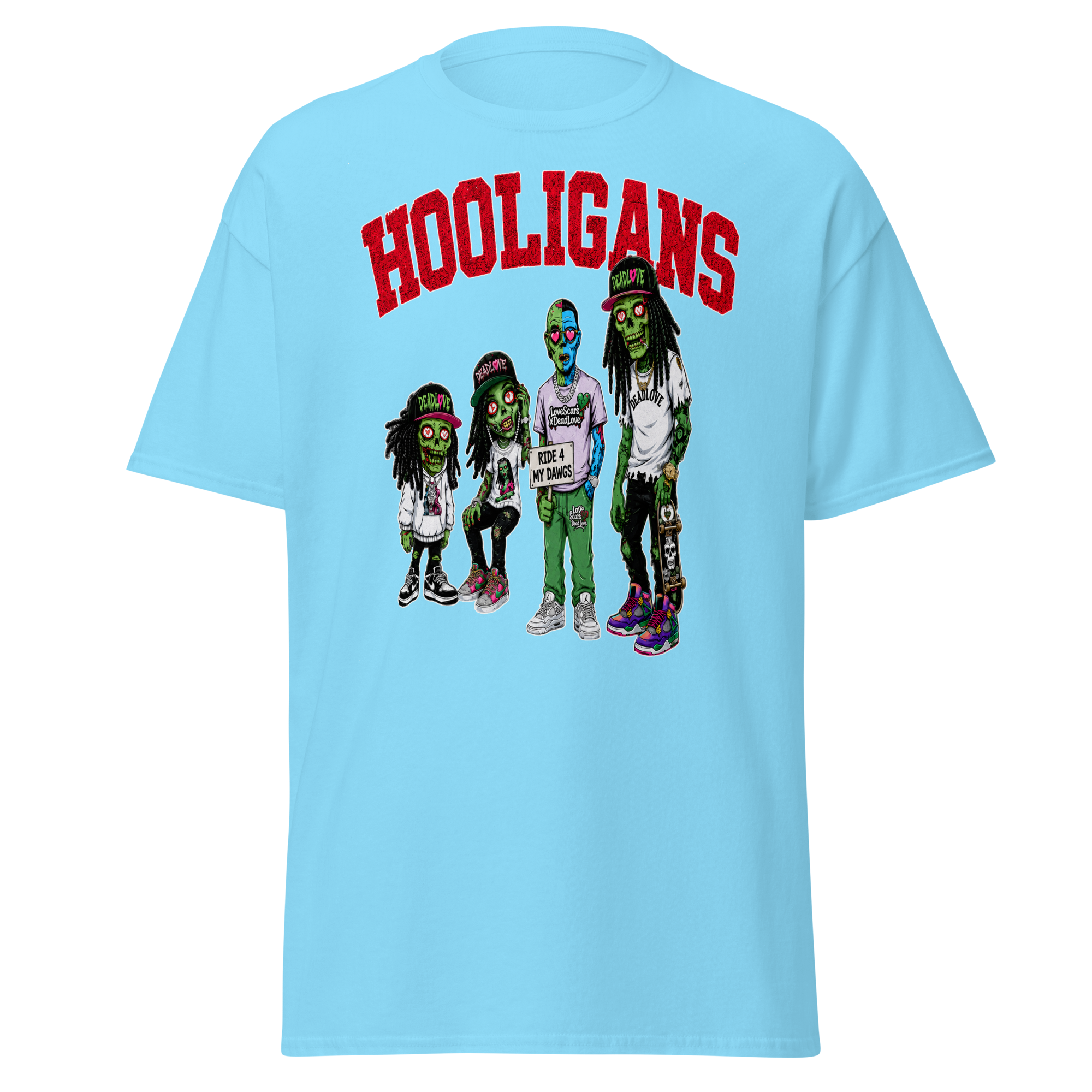 Hooligans graphic tee - Sky