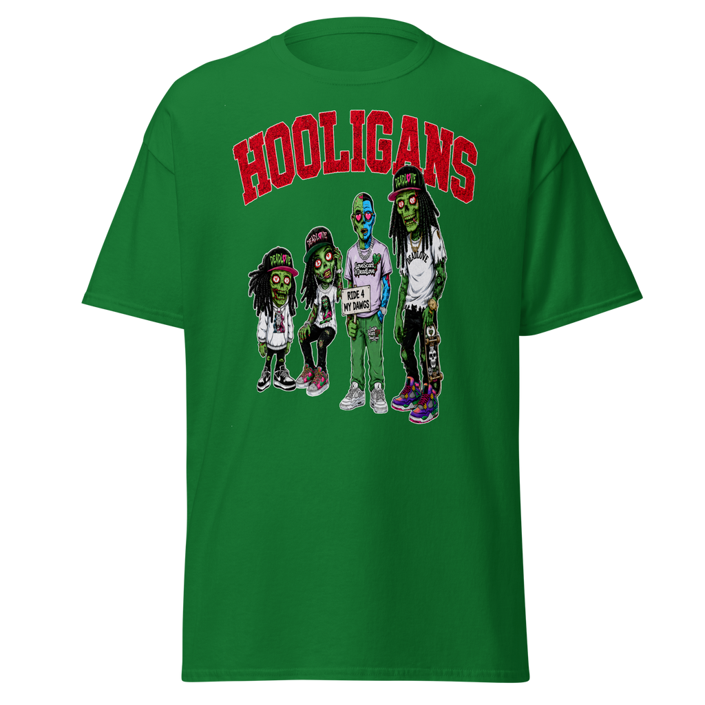 Hooligans graphic tee - Turf Green