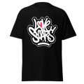Love Scars Heartmarked Graffiti Tee - Black