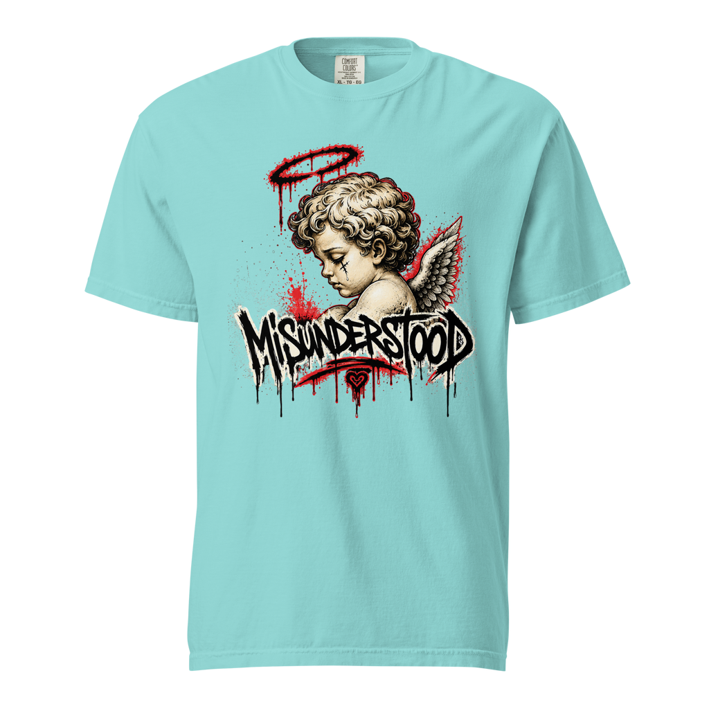 MISUNDERSTOOD graphic tee - Lagoon Blue