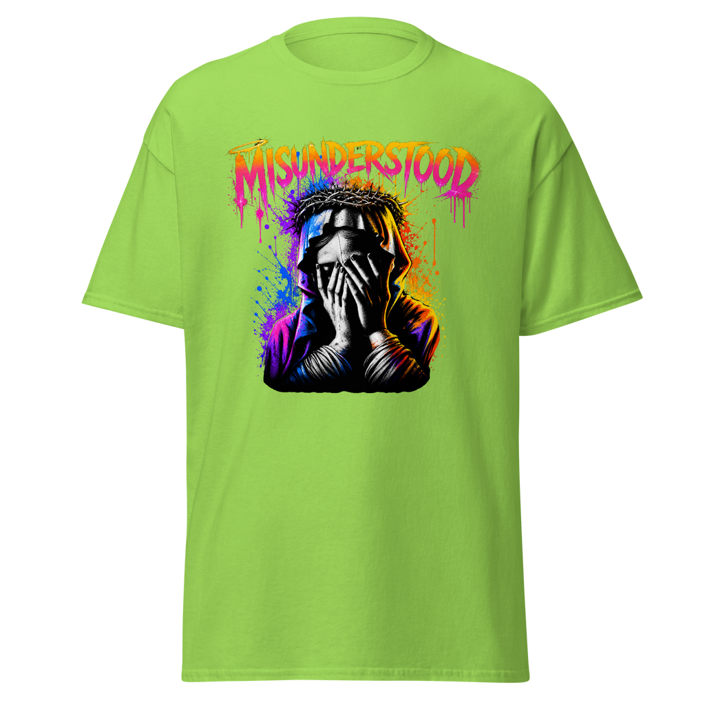 Misunderstood graphic tee - Lime