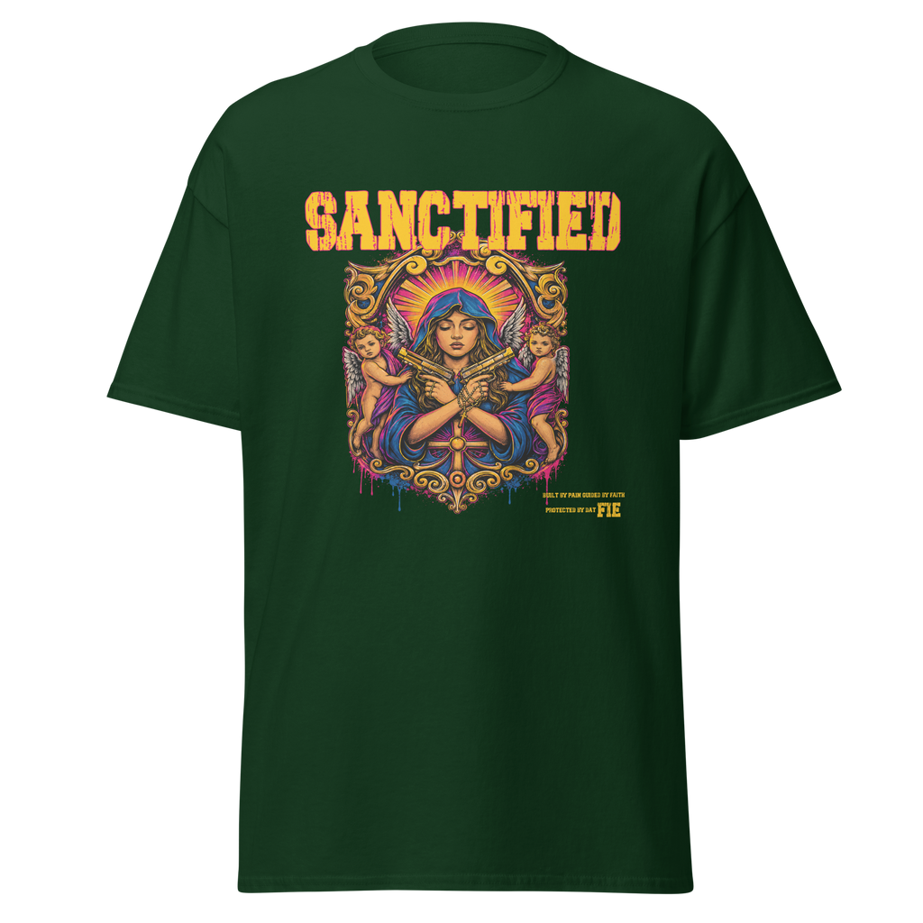 SANCTIFIED graphic tee - Forest Green