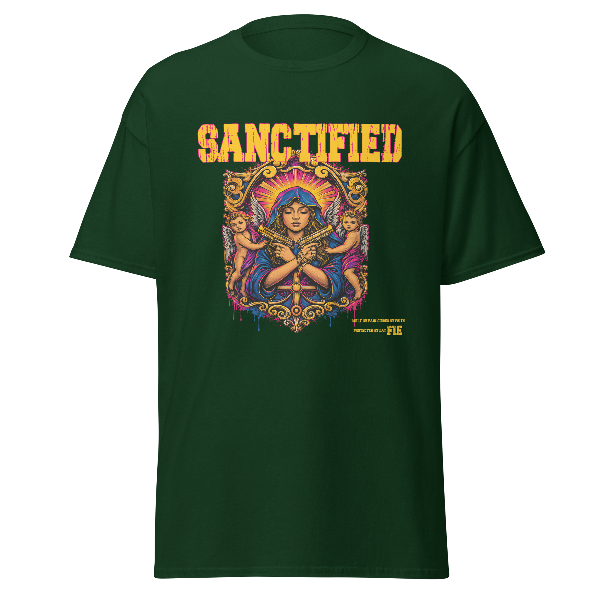 SANCTIFIED graphic tee - Forest Green