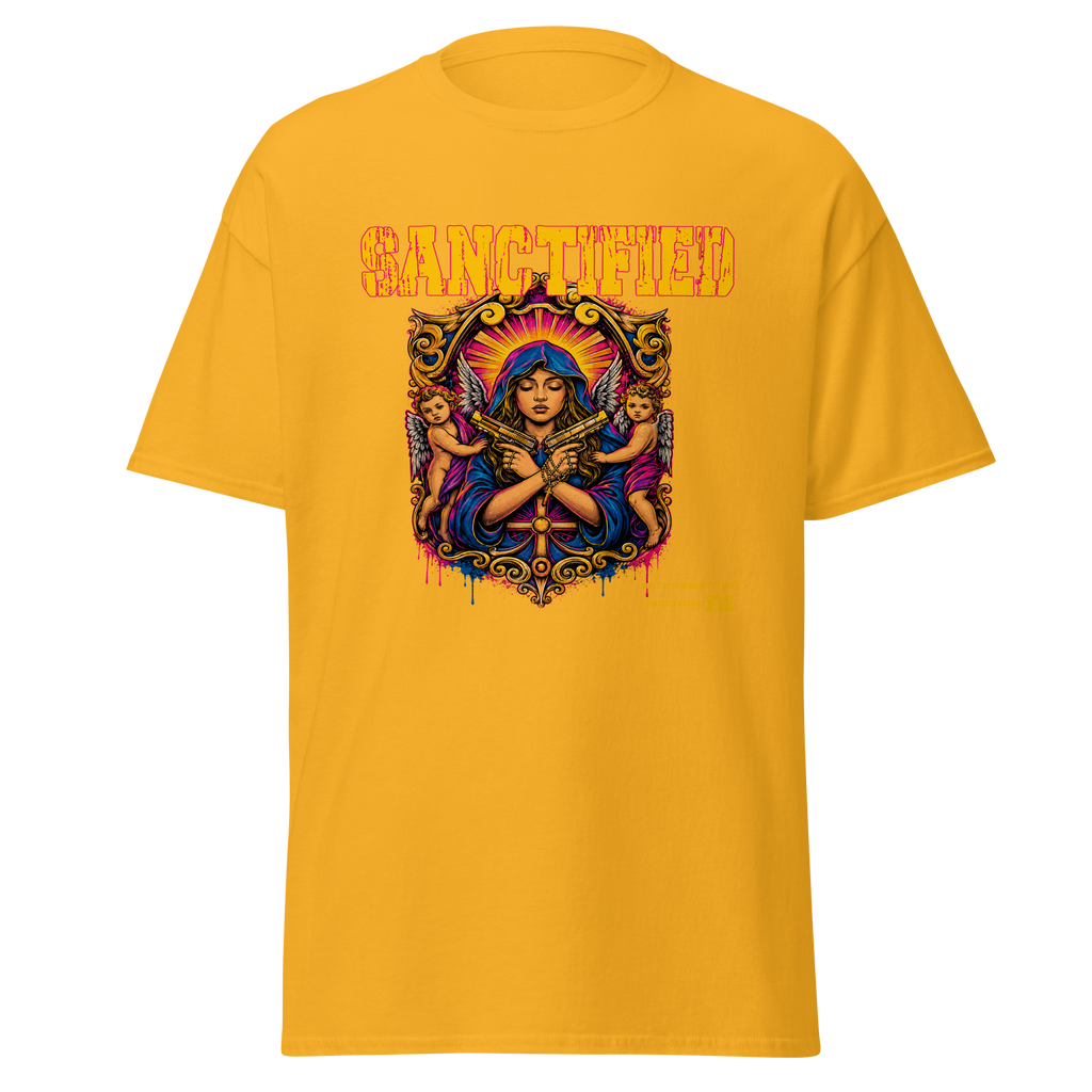 SANCTIFIED graphic tee - Gold