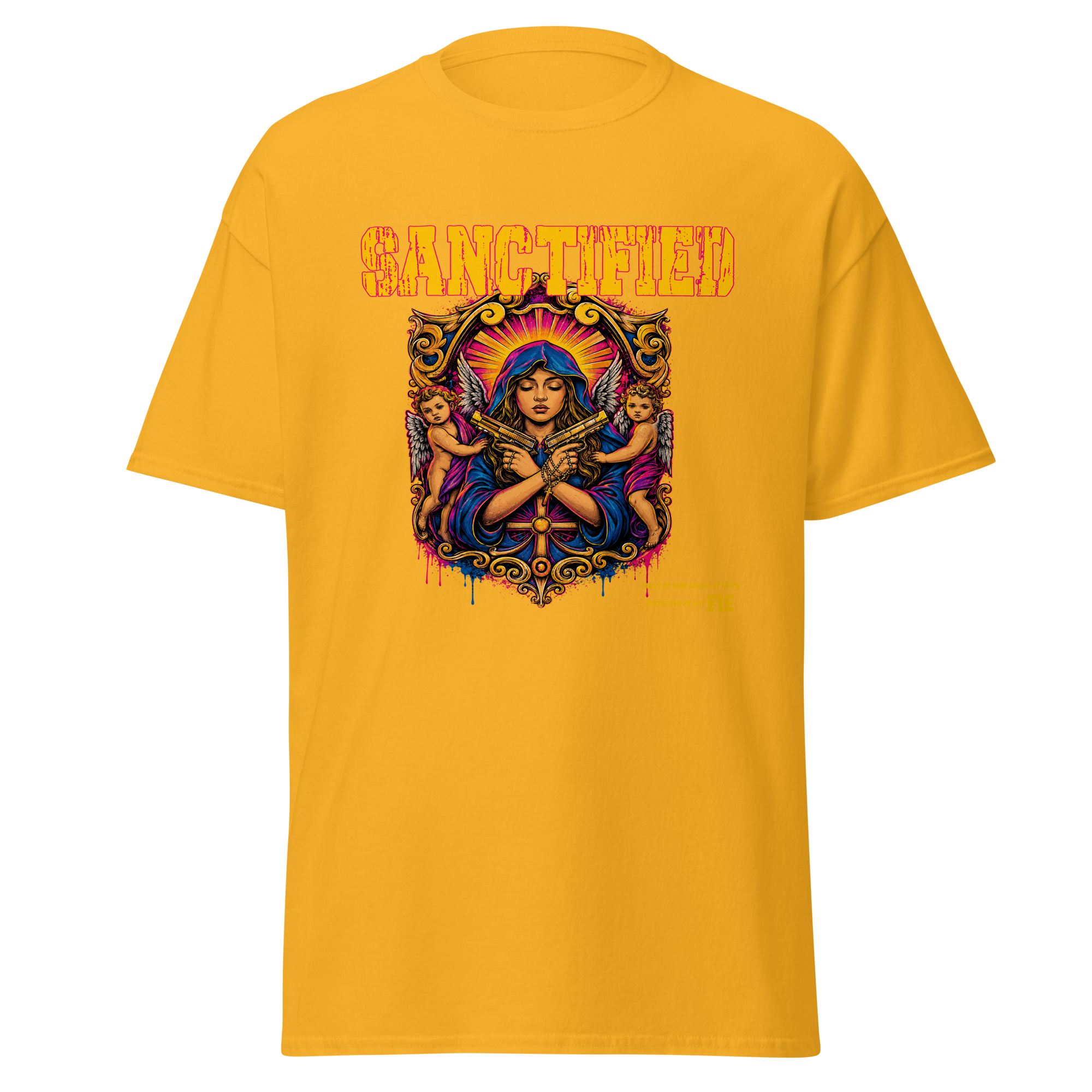SANCTIFIED graphic tee - Gold