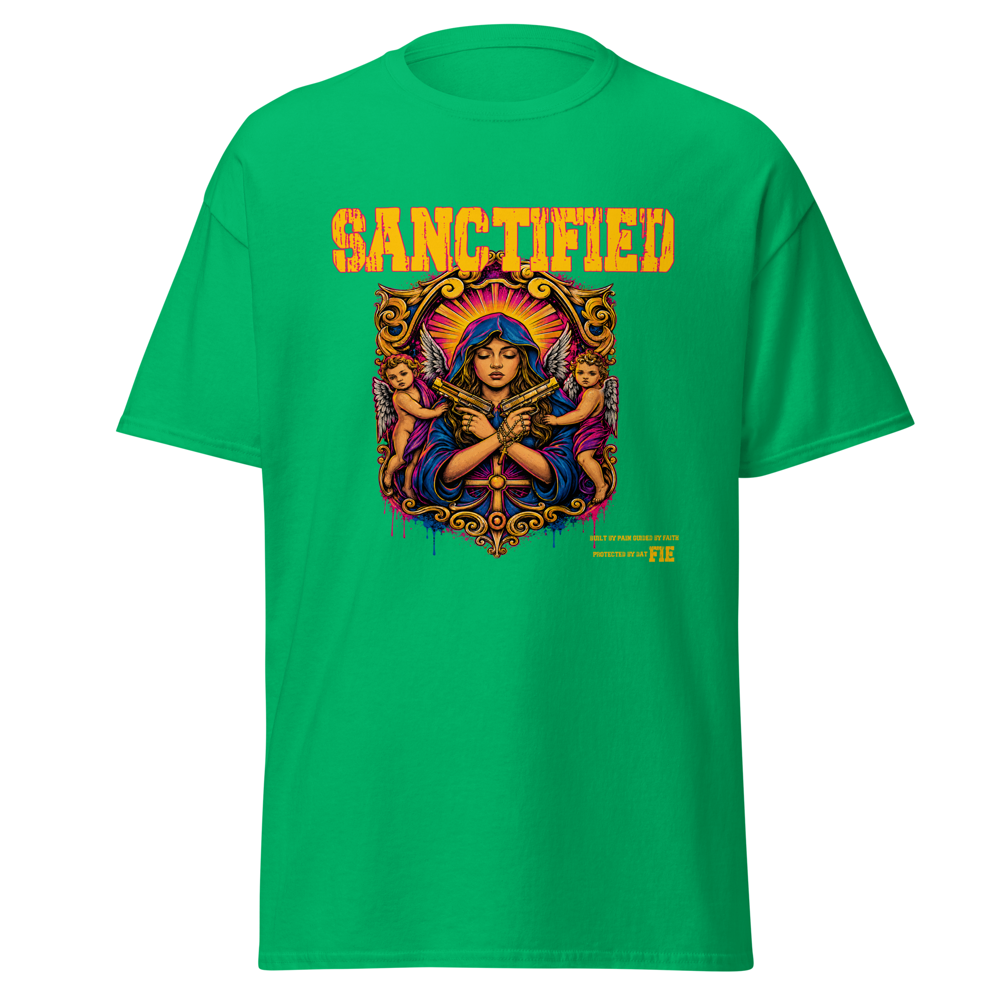 SANCTIFIED graphic tee - Irish Green