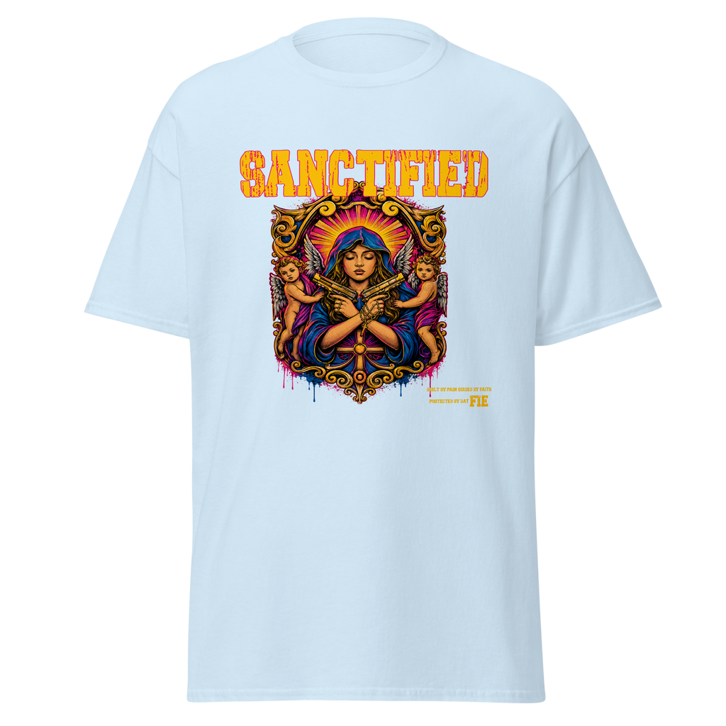 SANCTIFIED graphic tee - Light Blue