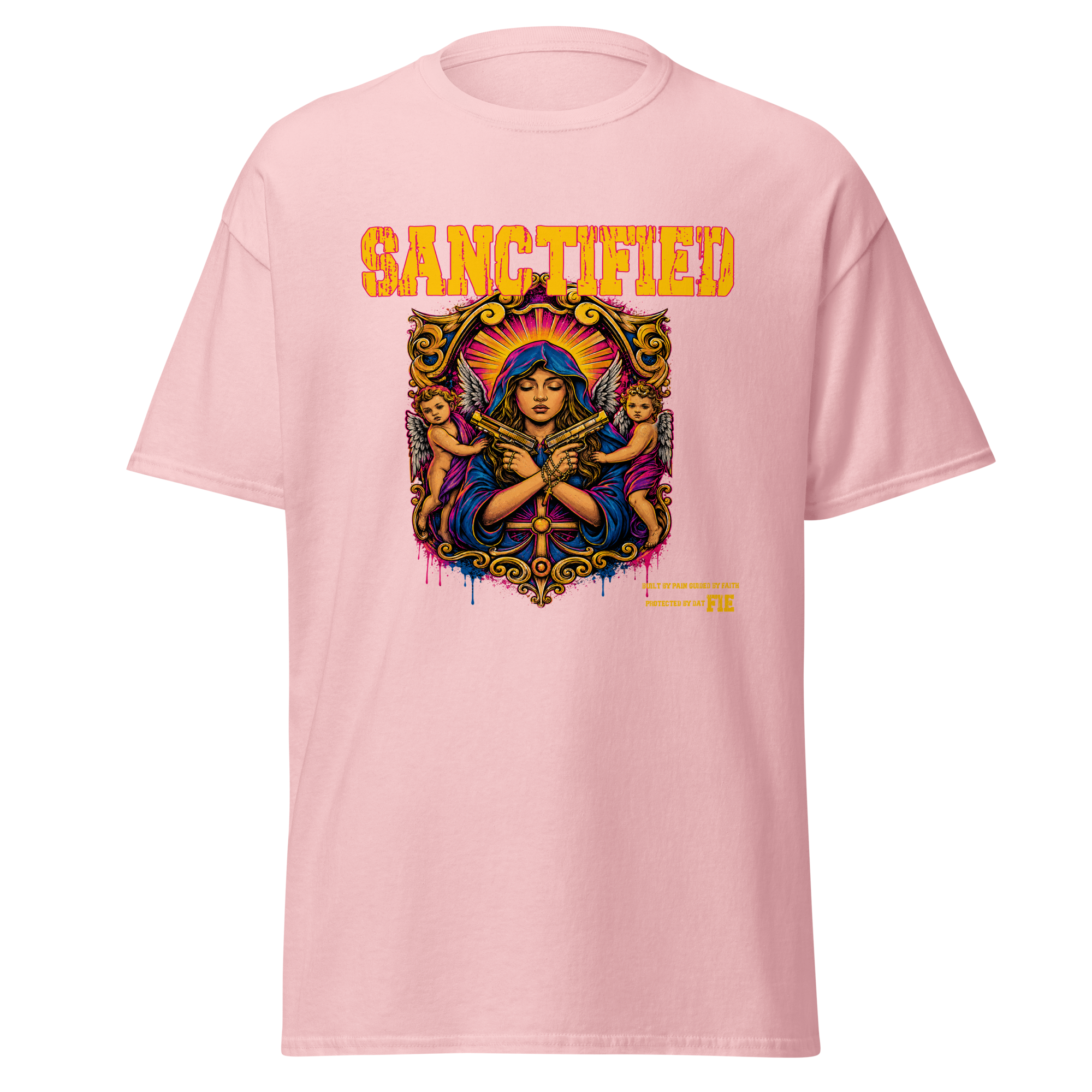 SANCTIFIED graphic tee - Light Pink