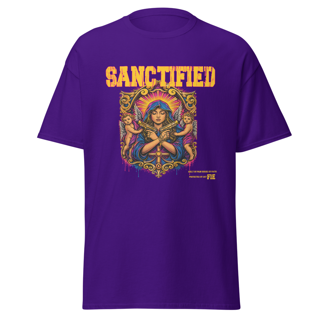 SANCTIFIED graphic tee - Purple