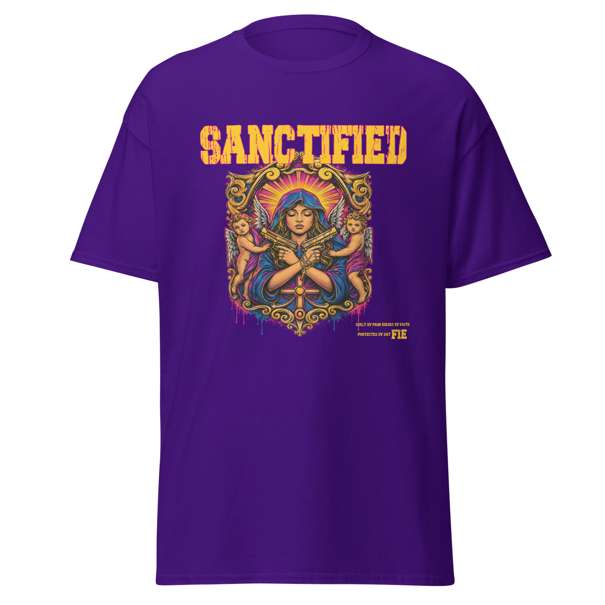 SANCTIFIED graphic tee - Purple