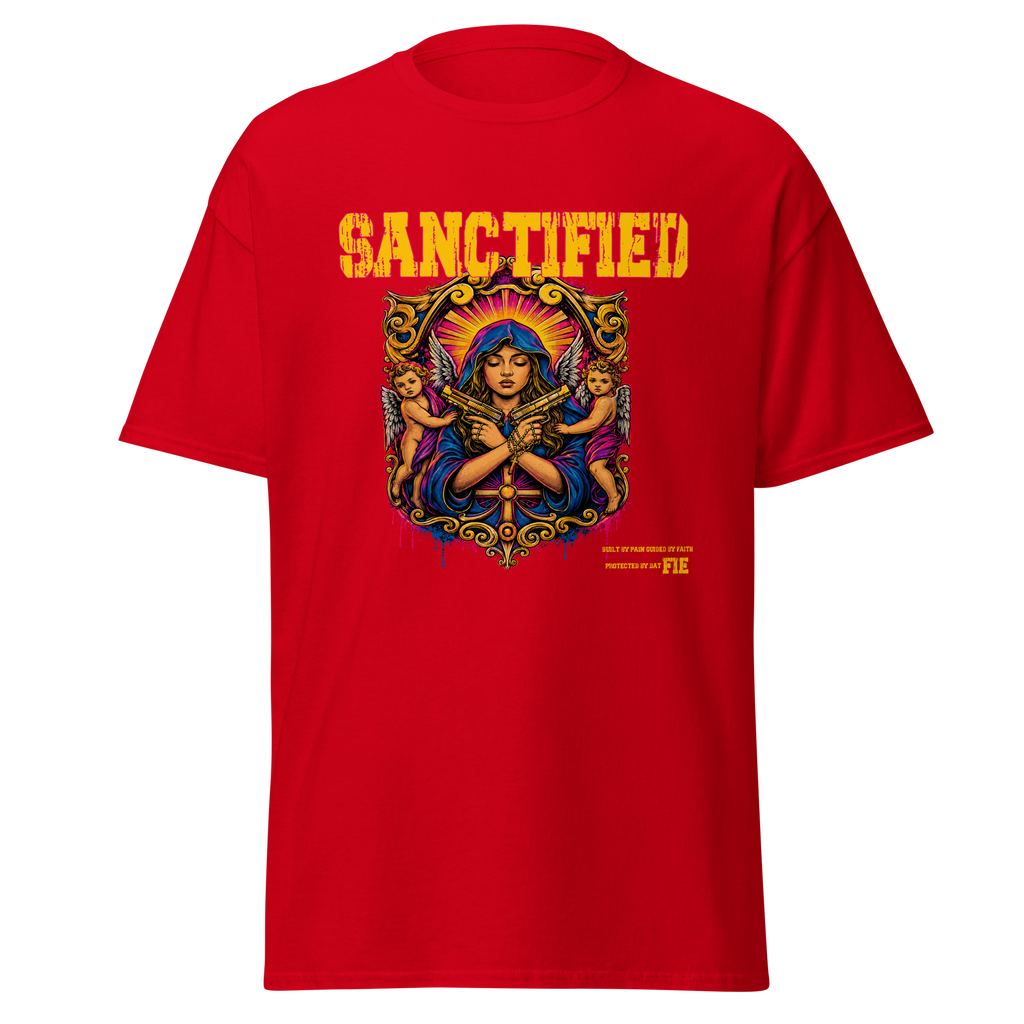 SANCTIFIED graphic tee - Red