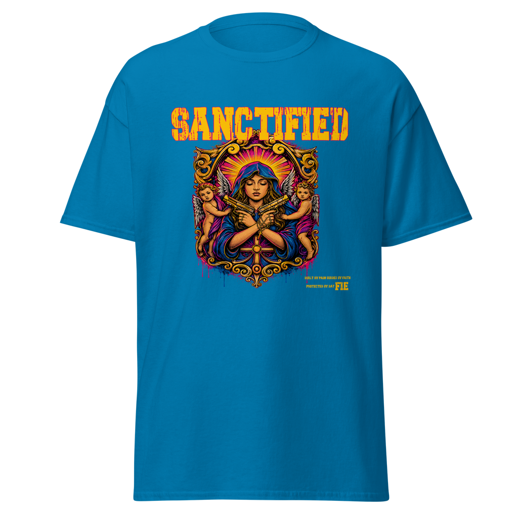 SANCTIFIED graphic tee - Sapphire