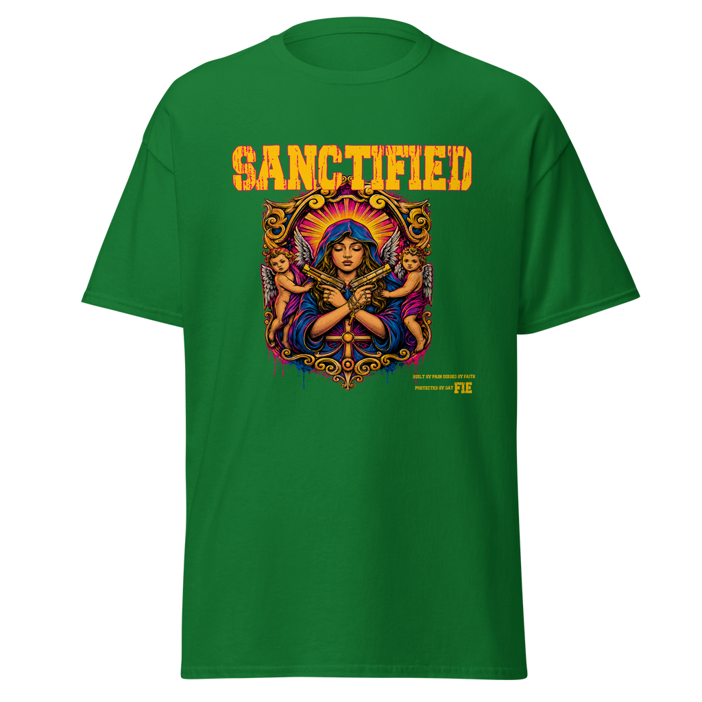 SANCTIFIED graphic tee - Turf Green