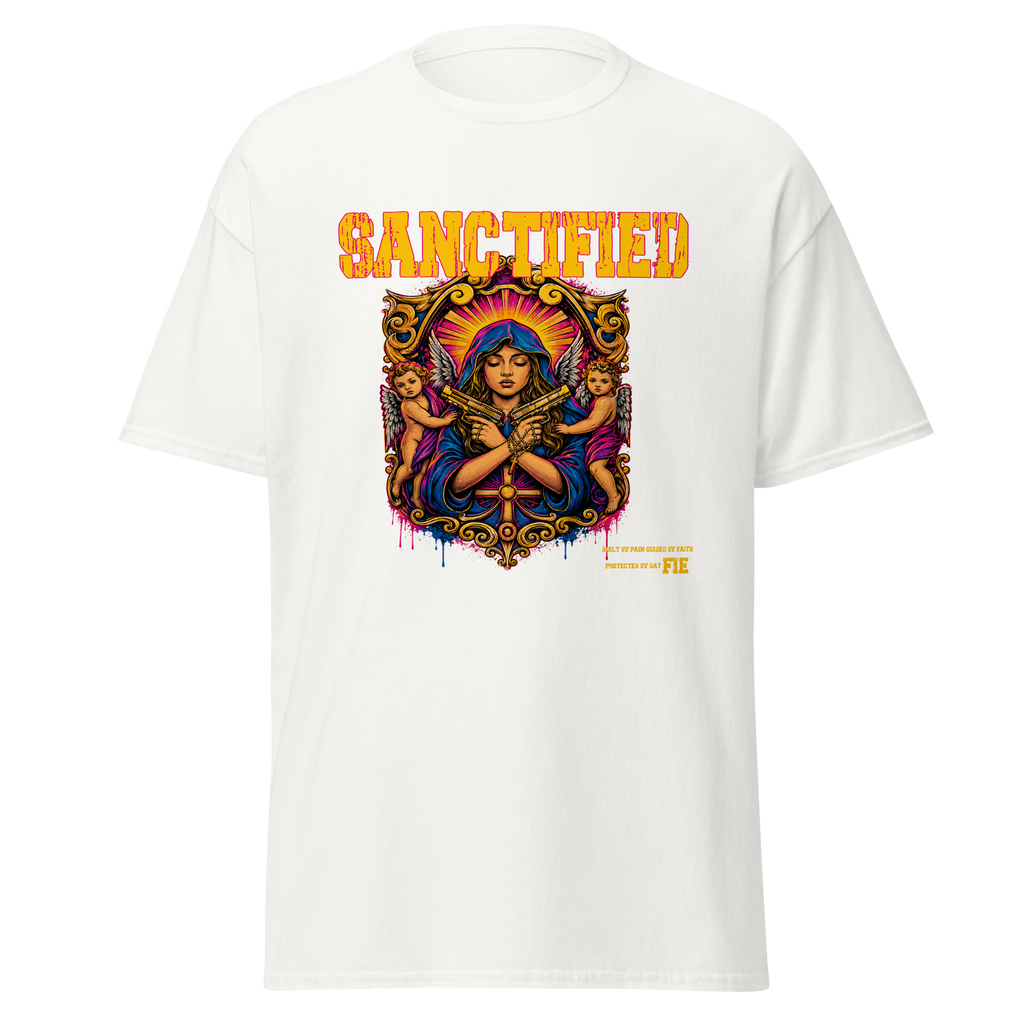SANCTIFIED graphic tee - White