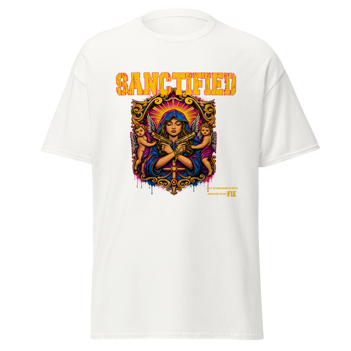 SANCTIFIED graphic tee - White