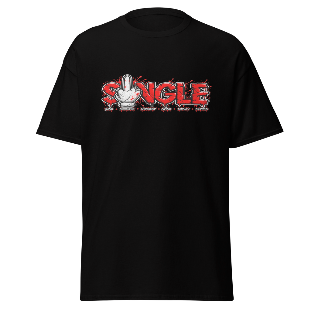SINGLE graphic tee - Black