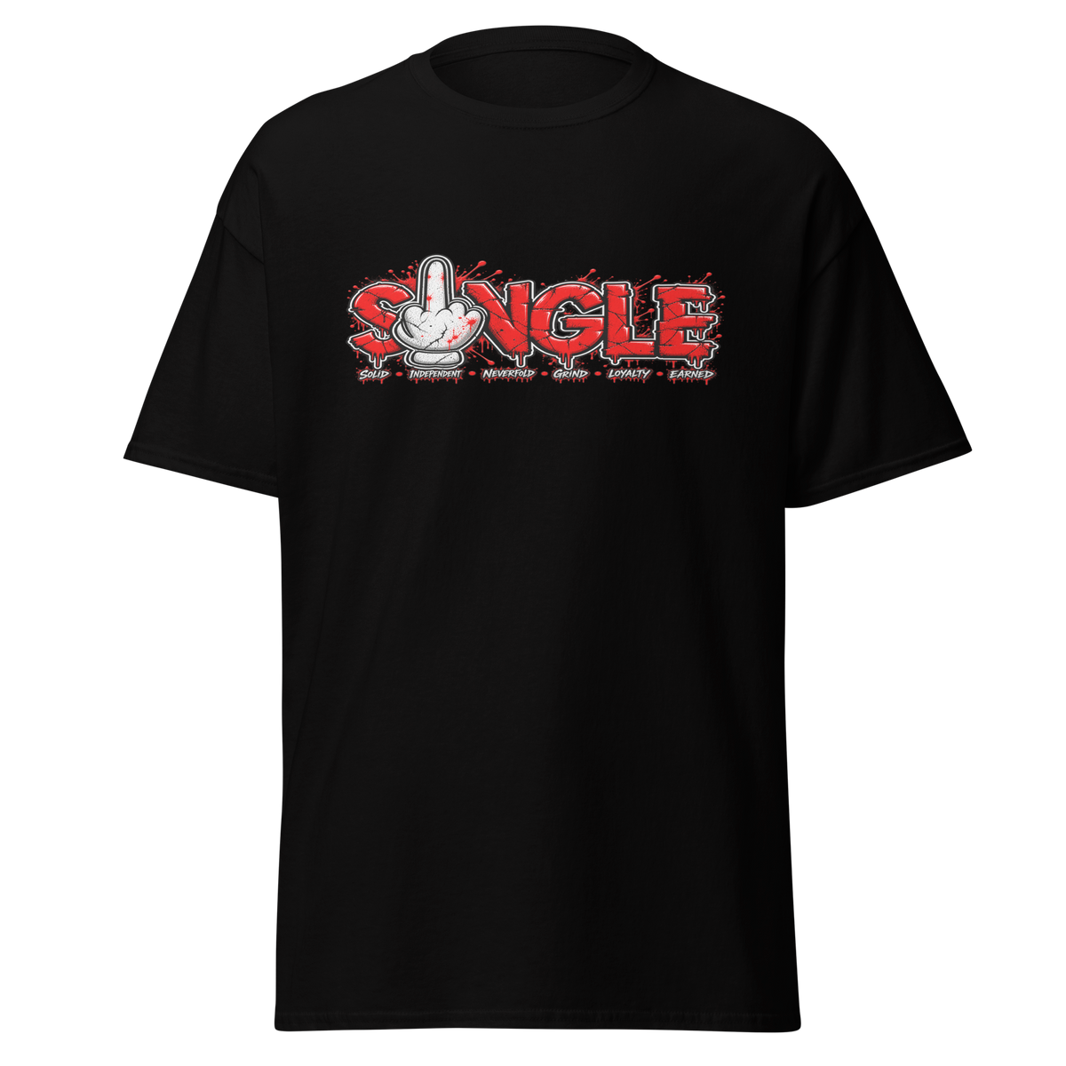 SINGLE graphic tee - Black