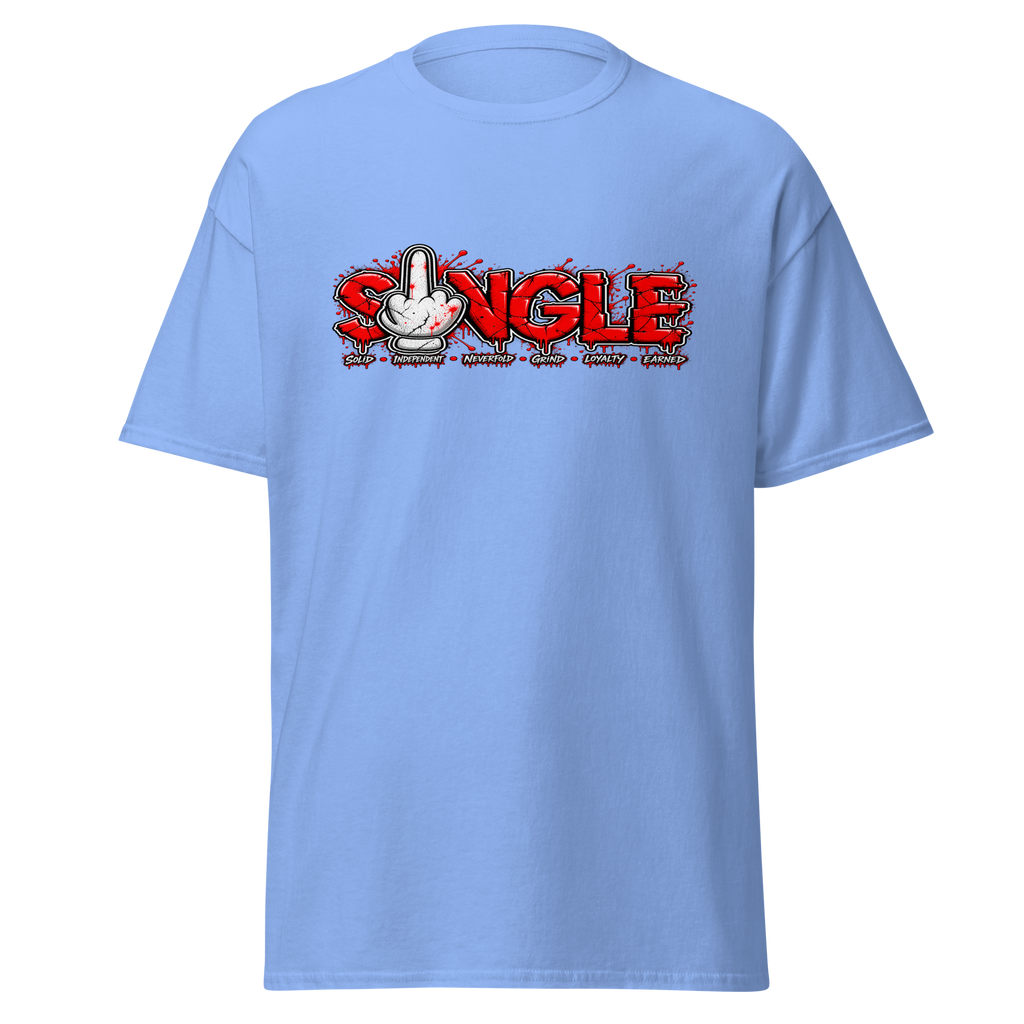 SINGLE graphic tee - Carolina Blue