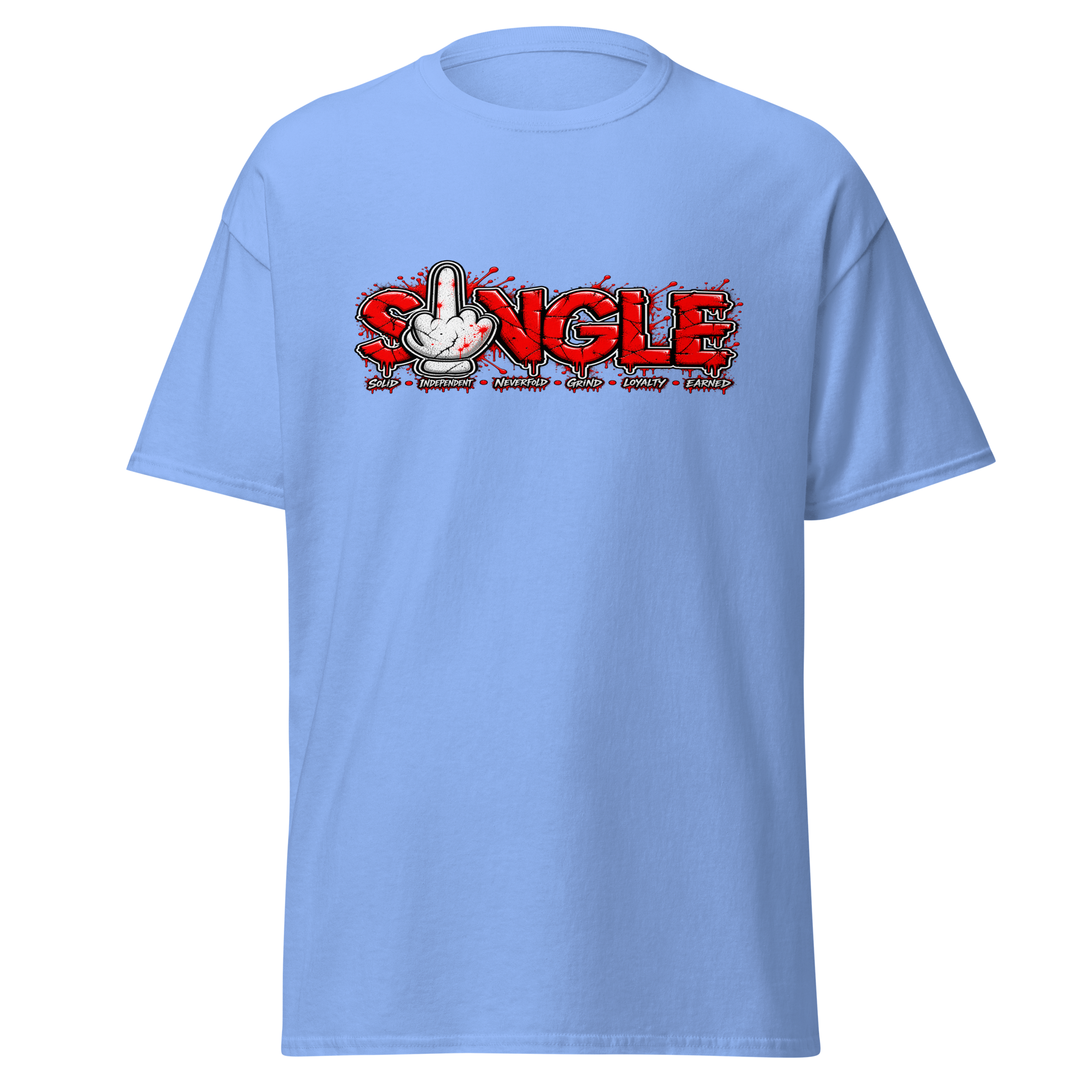 SINGLE graphic tee - Carolina Blue