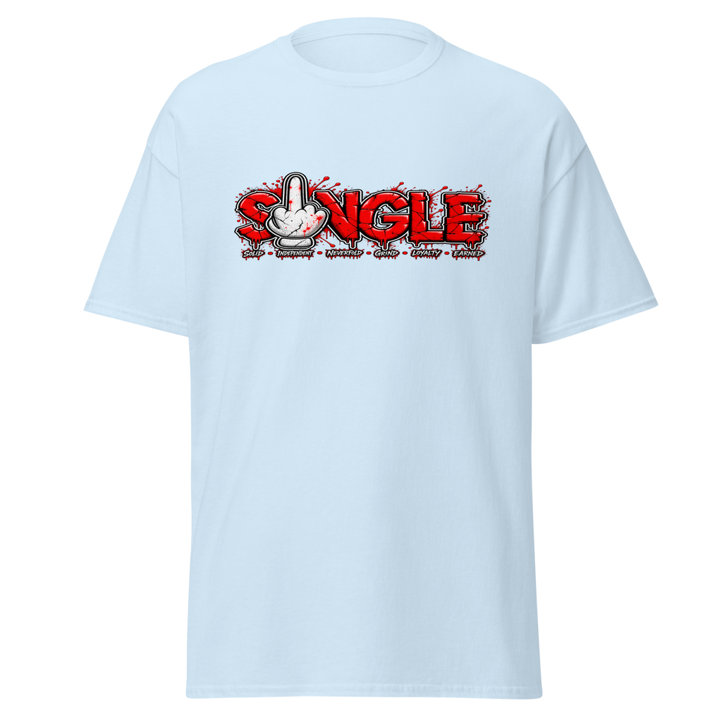 SINGLE graphic tee - Light Blue