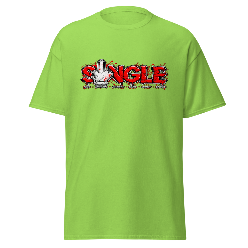 SINGLE graphic tee - Lime