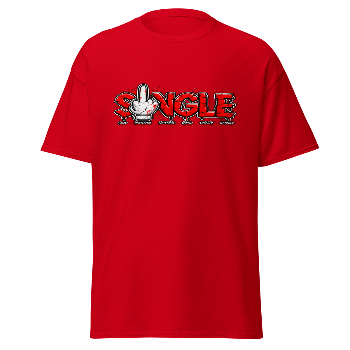 SINGLE graphic tee - Red