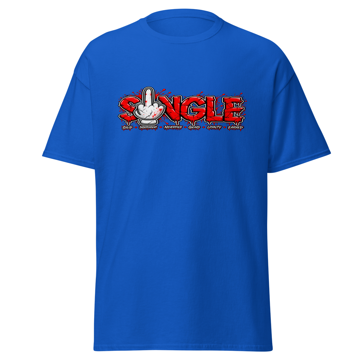 SINGLE graphic tee - Royal
