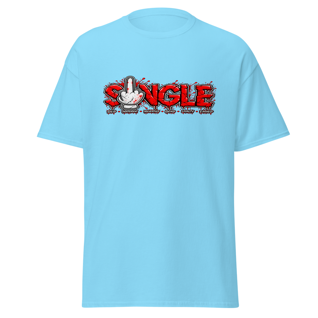 SINGLE graphic tee - Sky