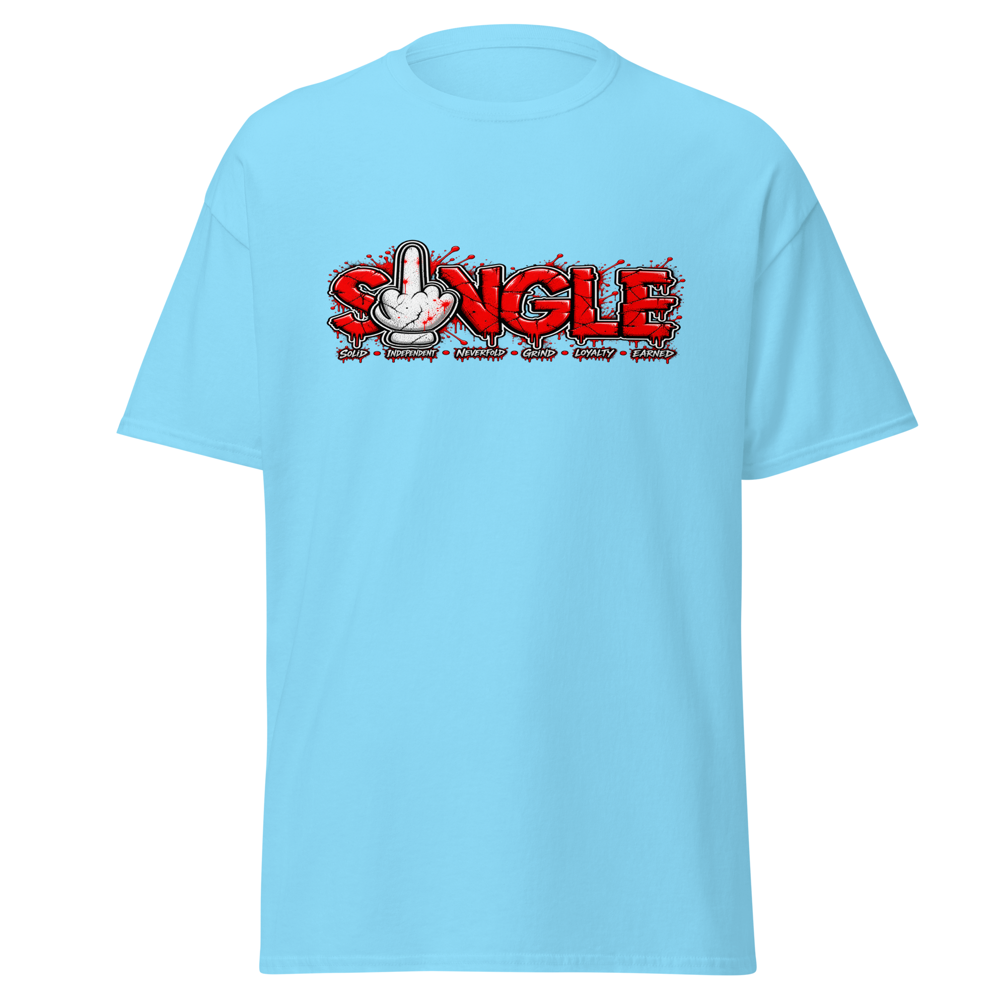 SINGLE graphic tee - Sky