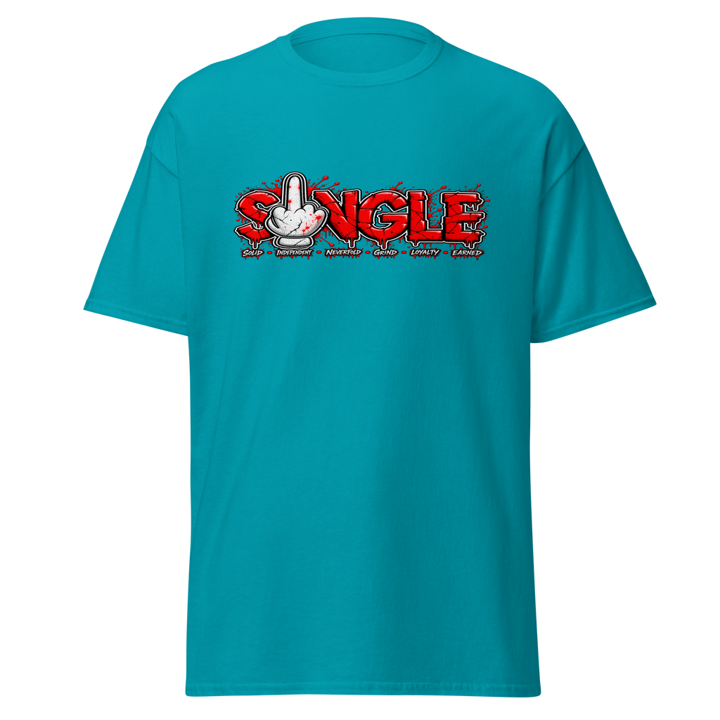 SINGLE graphic tee - Tropical Blue