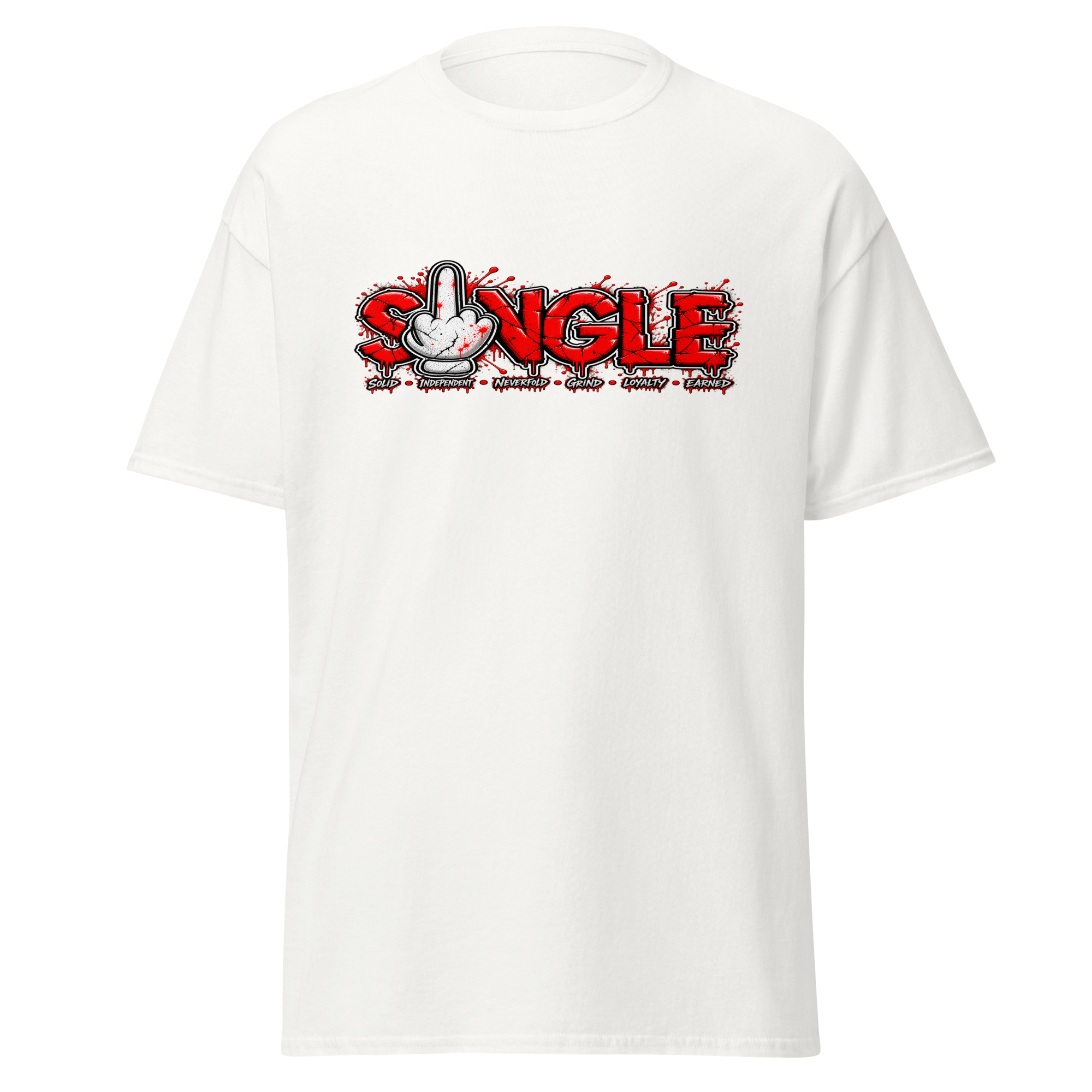 SINGLE graphic tee - White