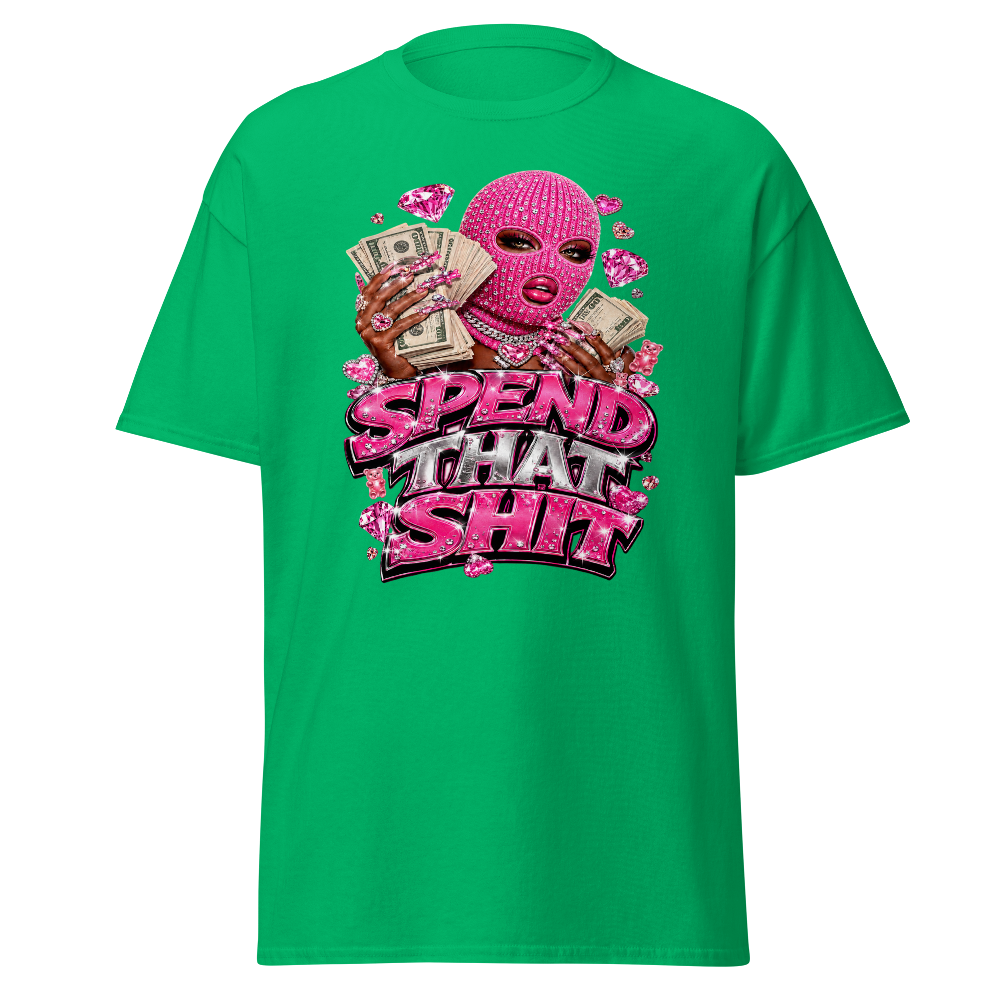 Spend That Shit Tee - Irish Green