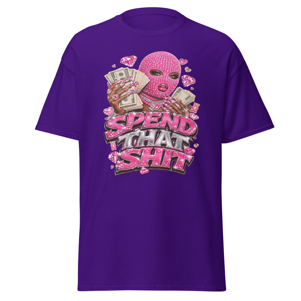 Spend That Shit Tee - Purple
