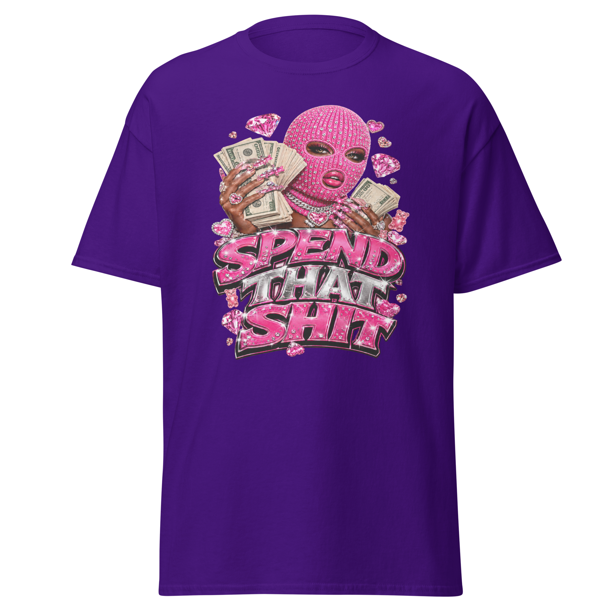 Spend That Shit Tee - Purple