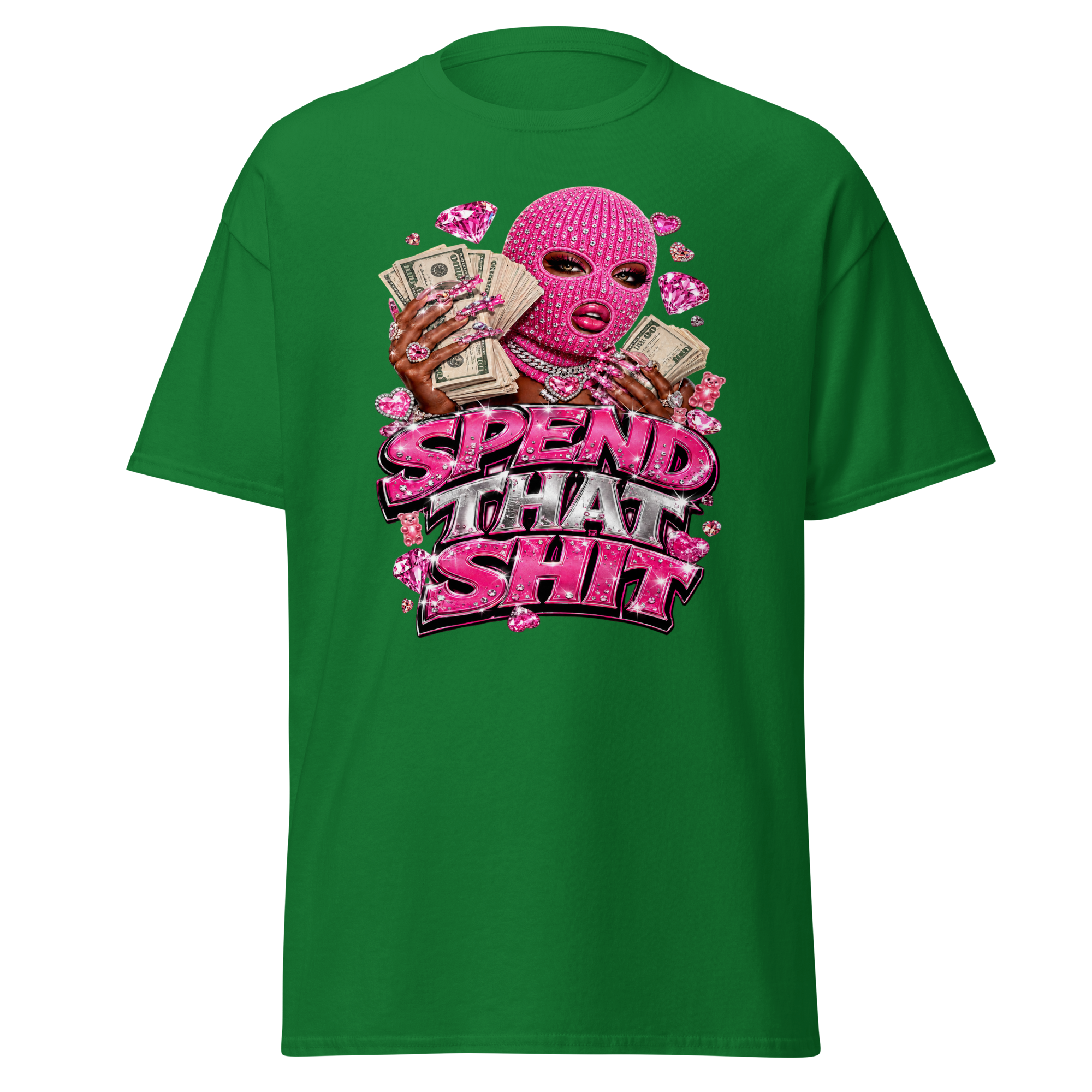 Spend That Shit Tee - Turf Green