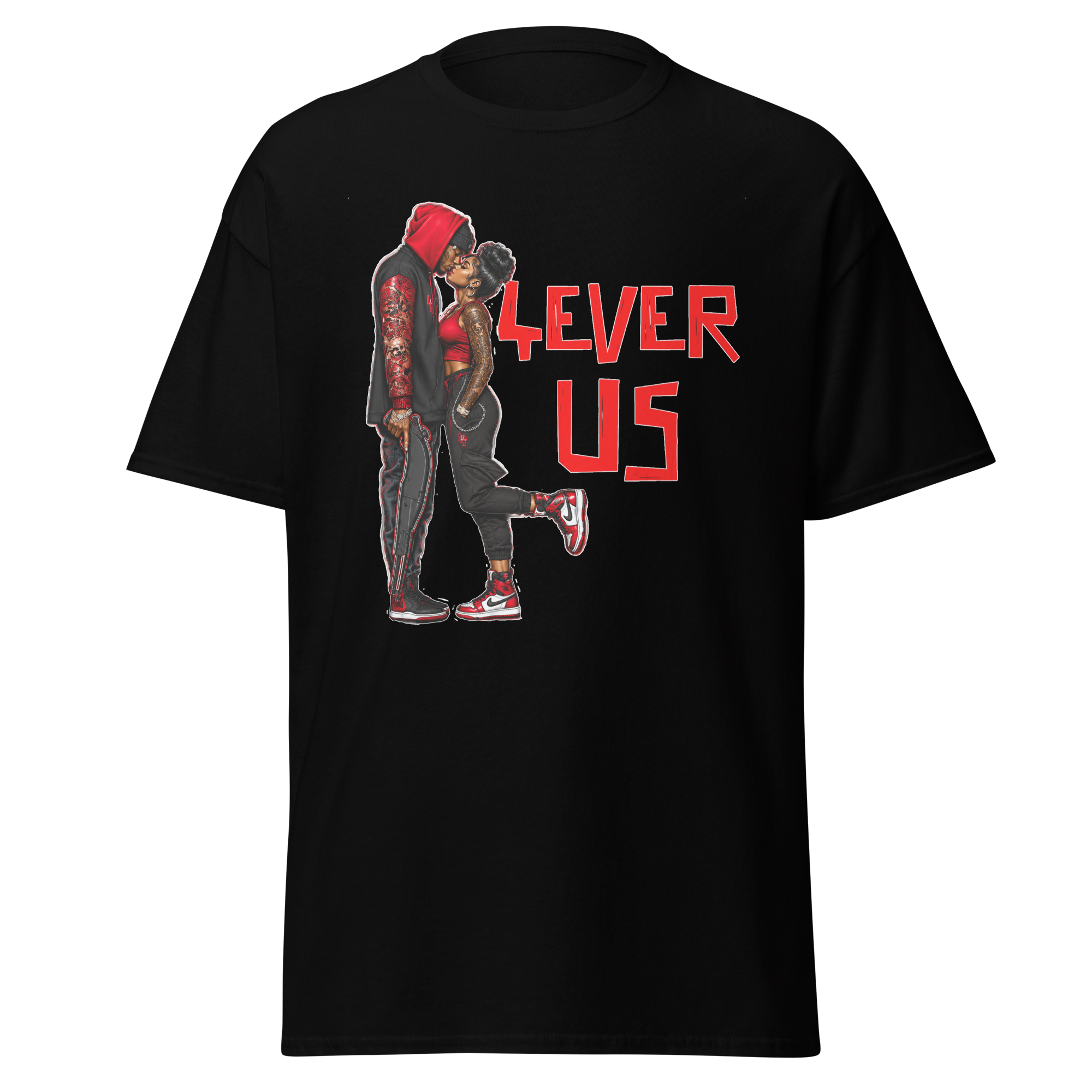 Supreme God 4Ever Us graphic T-shirt - black