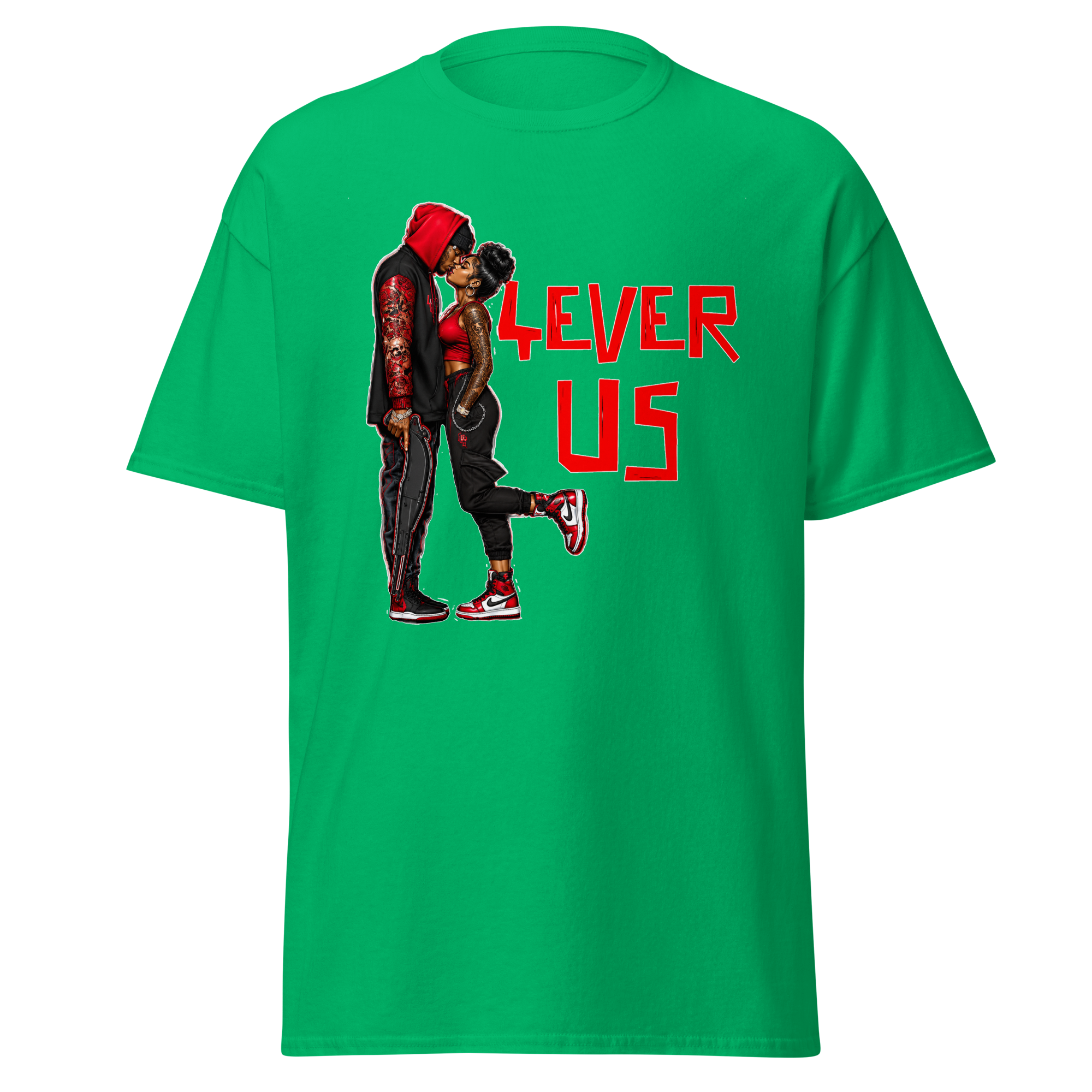 Supreme God 4Ever Us graphic T-shirt - Irish green