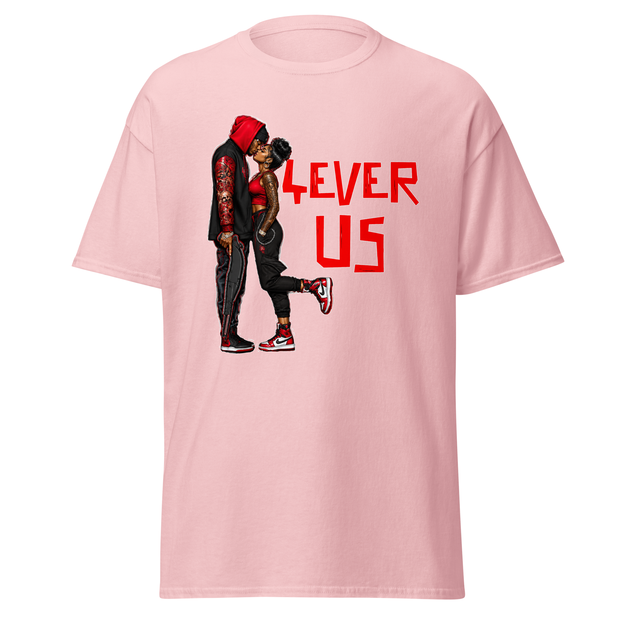 Supreme God 4Ever Us graphic T-shirt - light pink