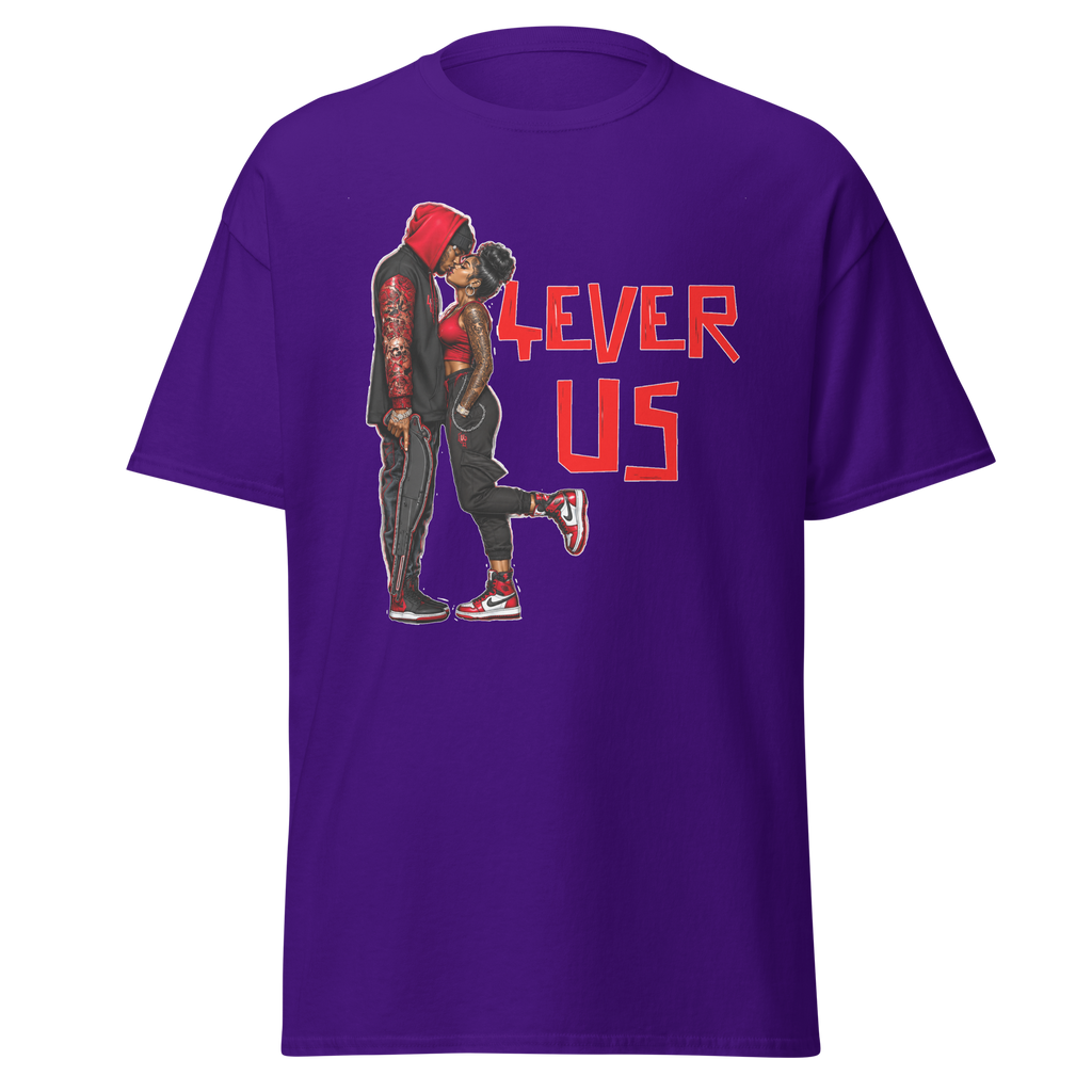 Supreme God 4Ever Us graphic T-shirt - purple