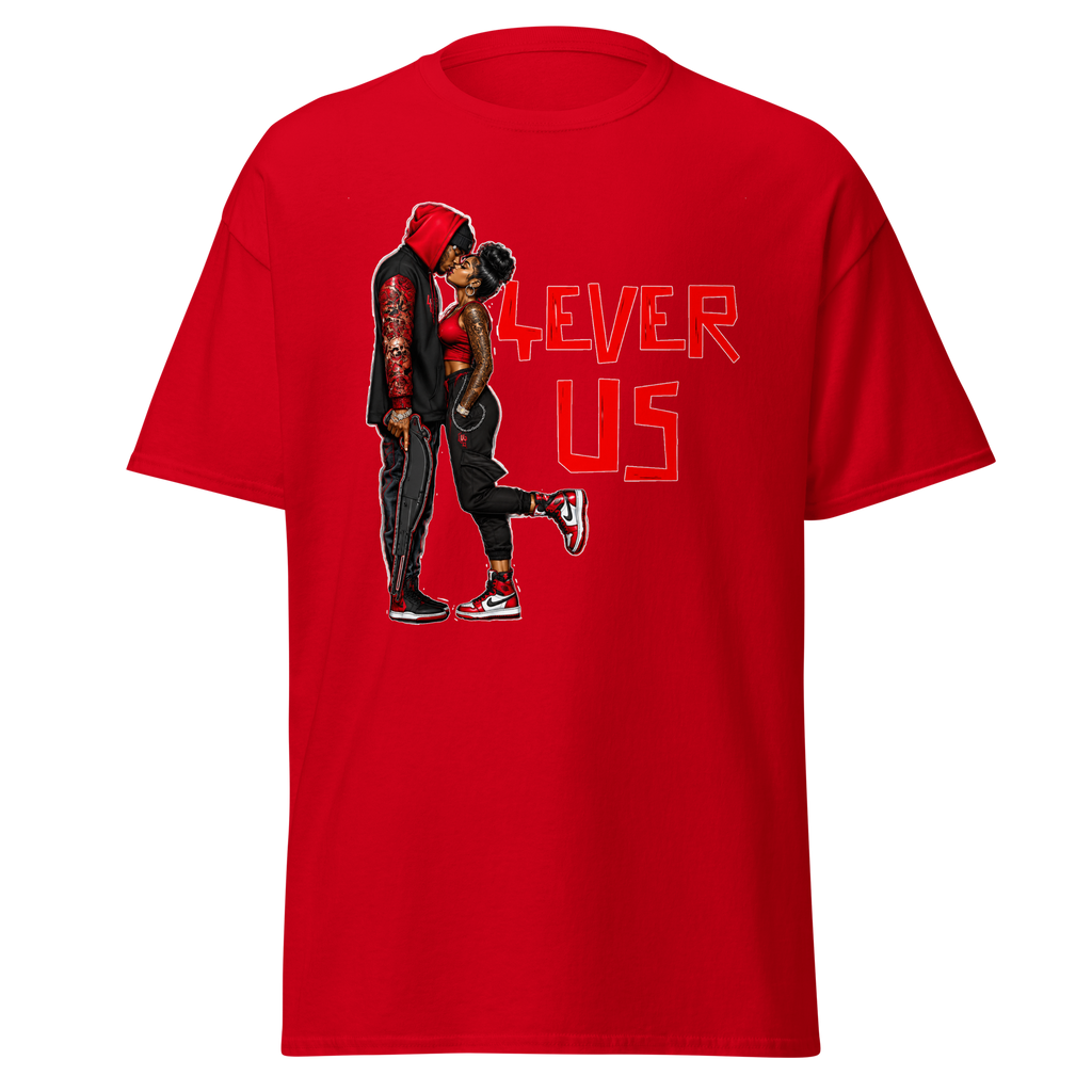 Supreme God 4Ever Us graphic T-shirt - red
