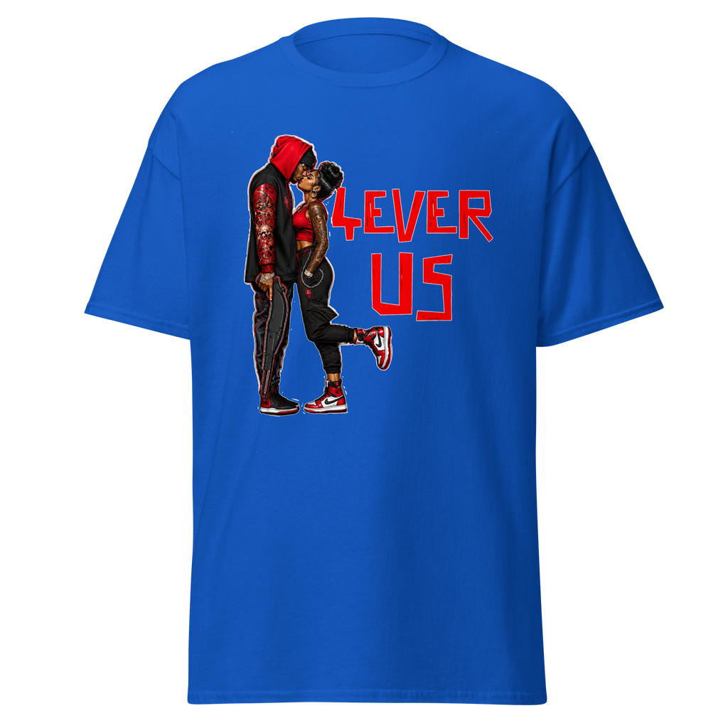 Supreme God 4Ever Us graphic T-shirt - royal blue