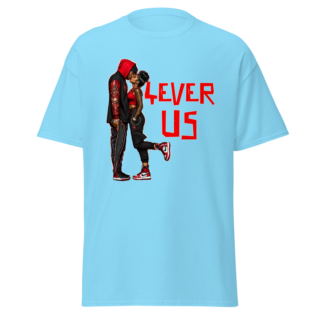 Supreme God 4Ever Us graphic T-shirt - sky blue