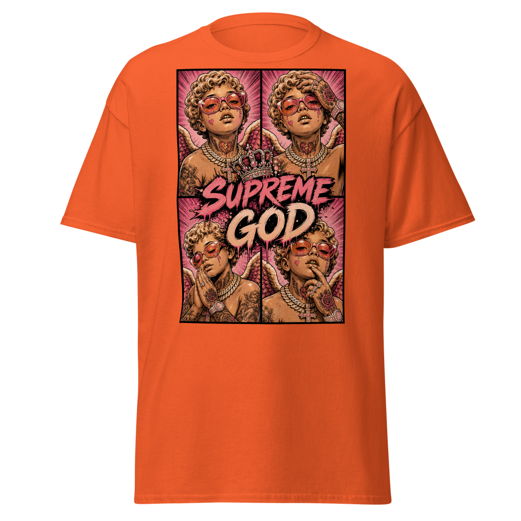 Supreme God Angel Collage Tee - Orange