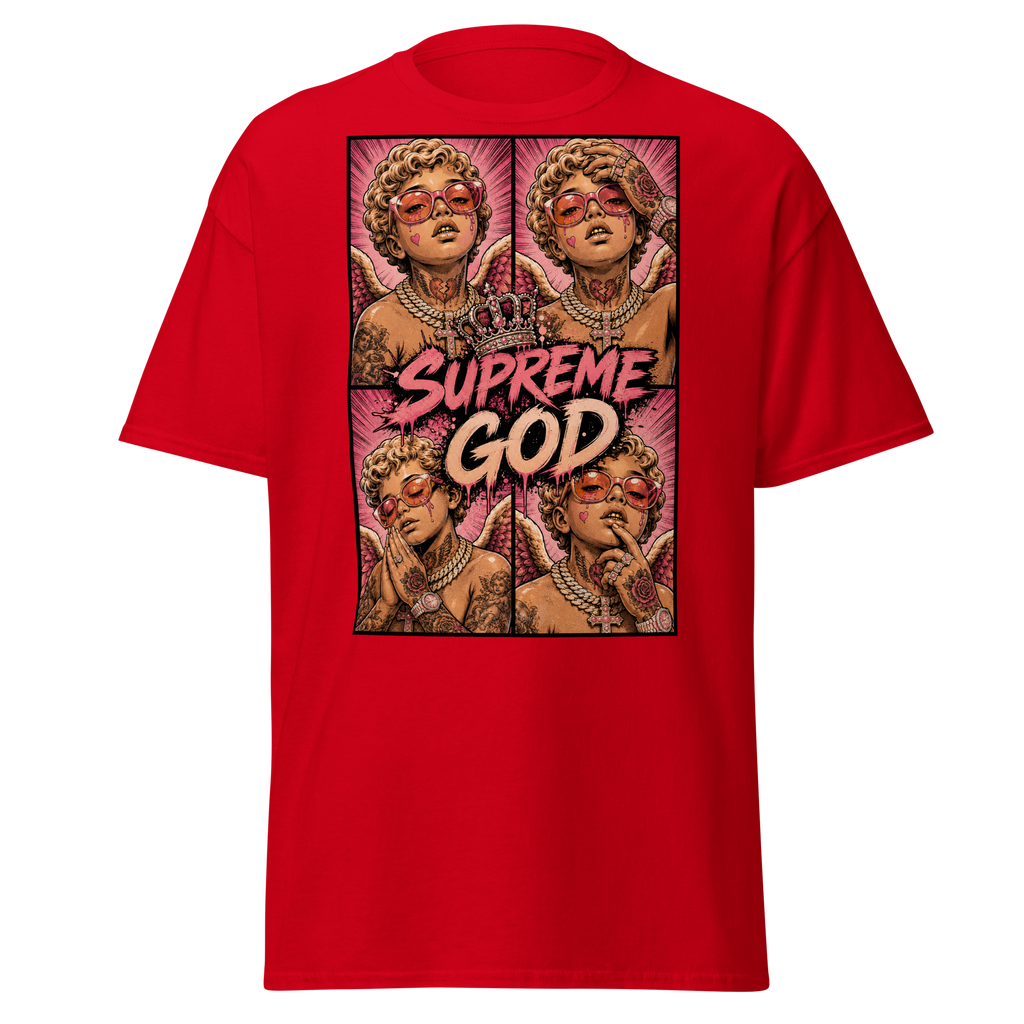 Supreme God Angel Collage Tee - Red